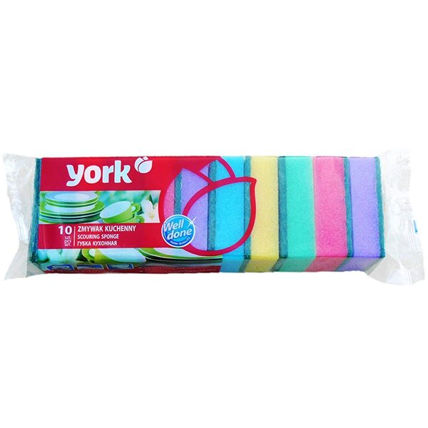 York Pando rtex 2 zestaw garnków gąbka do czyszczenia  10 sztuk