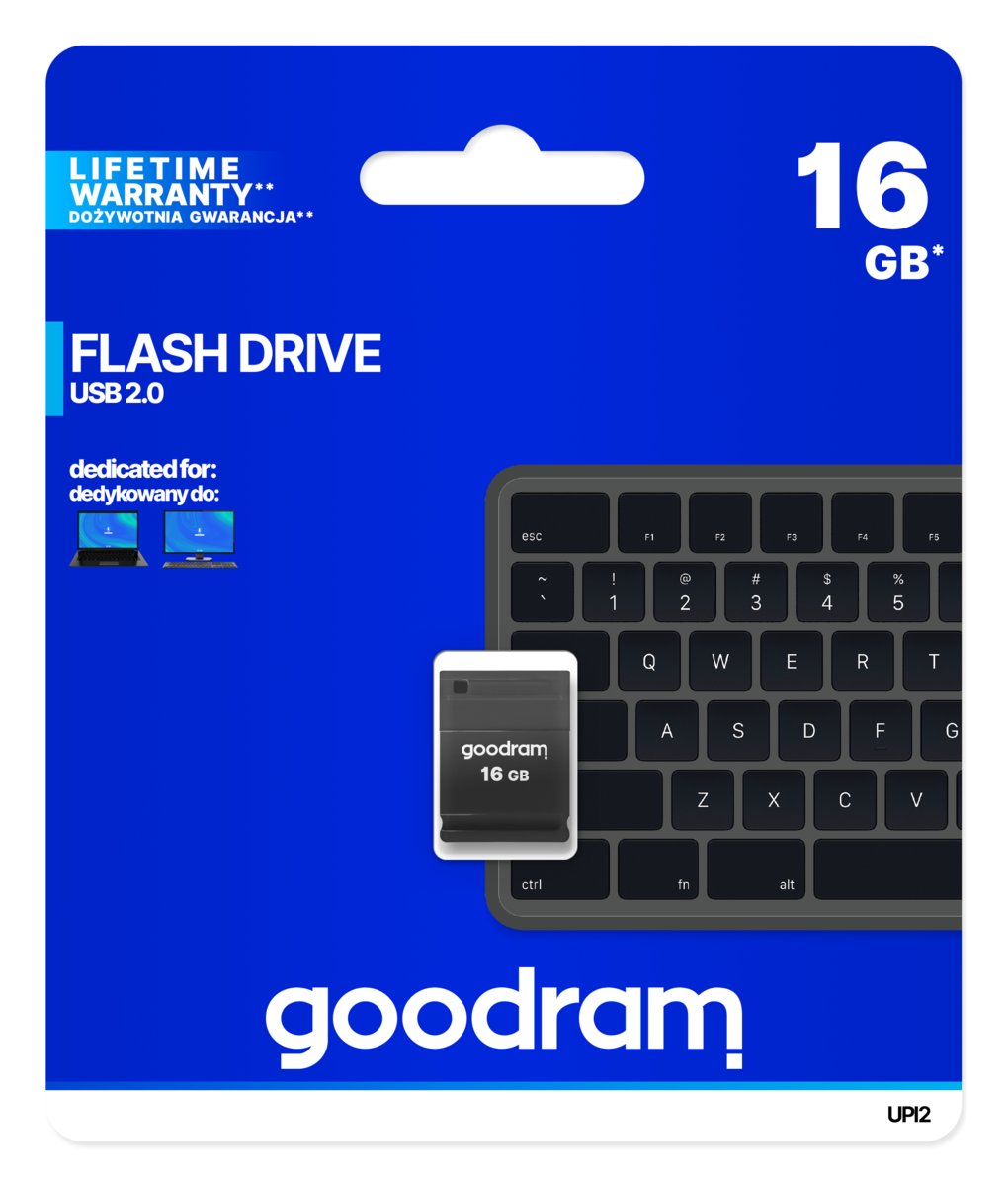 Goodram Pendrive GoodRam Piccolo UPI2-0160K0R11 (16GB; USB 2.0; kolor czarny) UPI2-0160K0R11