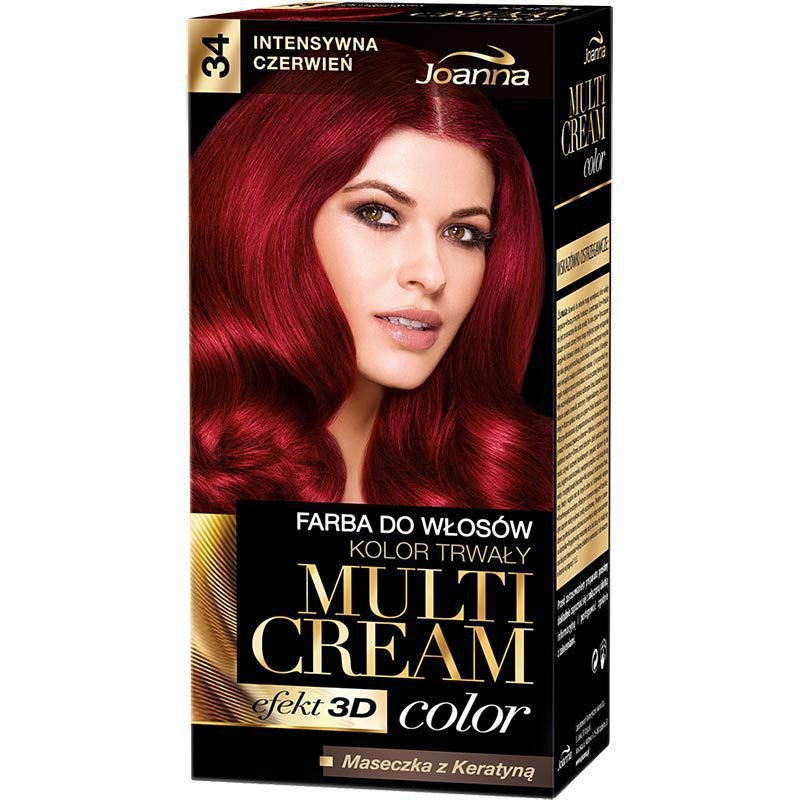 Joanna Multi Cream Color 34 Intensywna Czerwień