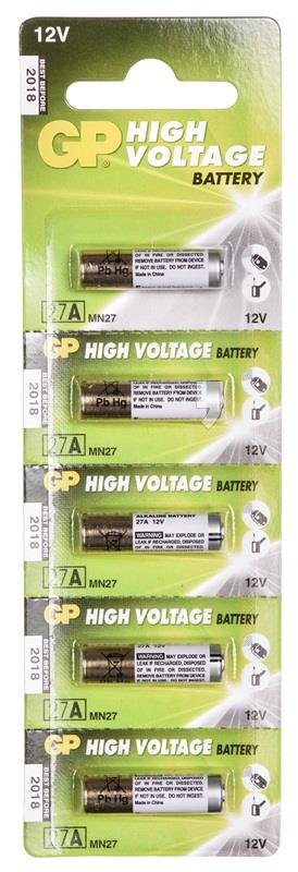 GP Baterie alkaliczne U5 MN27  27 A (12 V, pojedyncze opakowanie) Blister GP High Voltage 27A (MN27)