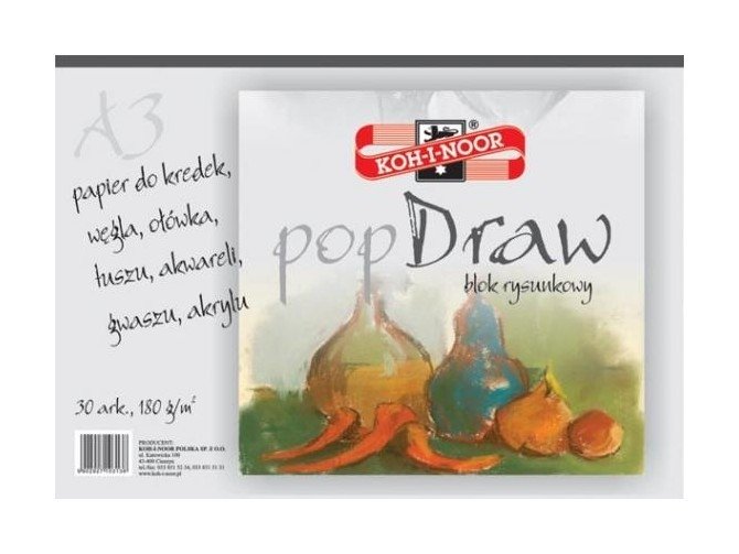 Koh-I-Noor Blok rysunkowy Pop Draw A3 30 arkuszy