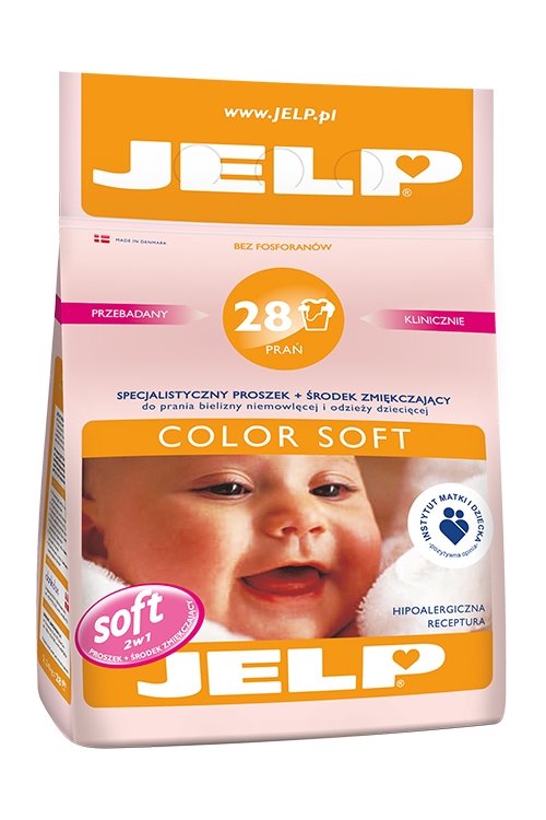 Jelp Hipoalergiczny Proszek do prania zmiękczający Color Soft kolor 2,24kg