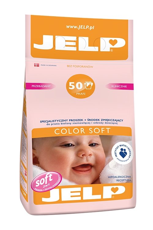 JELP Hipoalergiczny proszek Color Soft 4kg + Odplamiacz 250ml