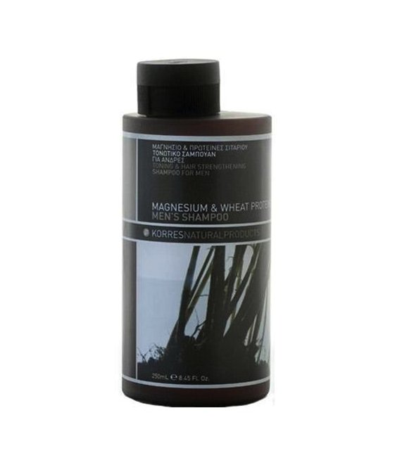 Korres Mens Shampoo Toning & Hair-Strengthening Tonizujący i wzmacniający szampon do włosów z magnezem i proteinami pszenicy 250 ml