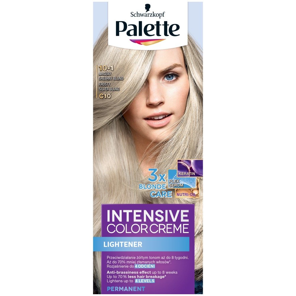 Schwarzkopf Palette Intensive Color Creme C10-mroźny srebrny blond