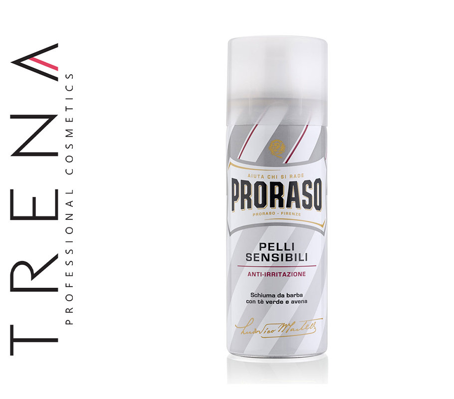 Proraso proraso White pelli mięśni, Anti-irritazione pianki do golenia, 1er Pack (1 X 50 ML)