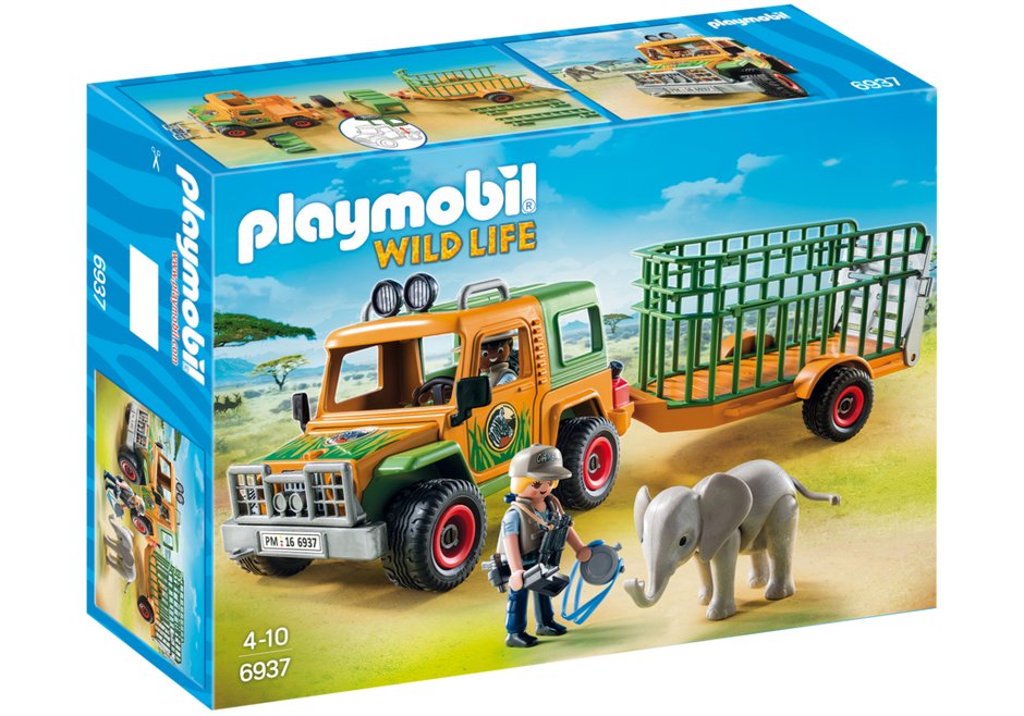 Playmobil Terenówa leśniczego z przyczepą 6937