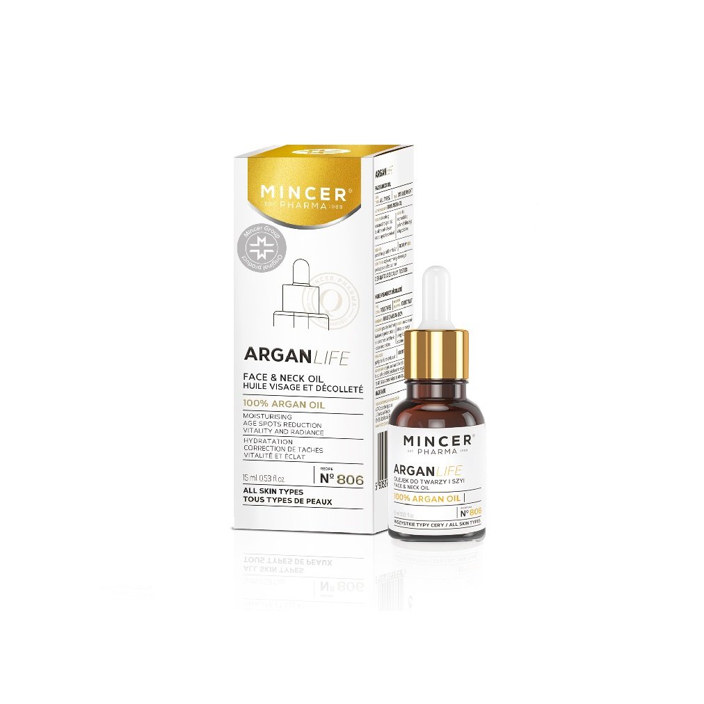 Mincer Pharma Argan Life 50+ Olejek Do Twarzy i Szyi No805 15ml