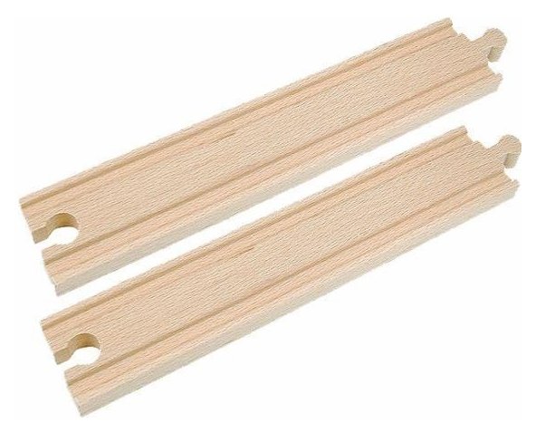 WoodyLand Kolejka, Tory Proste 22Cm, 2Szt - Woodyland