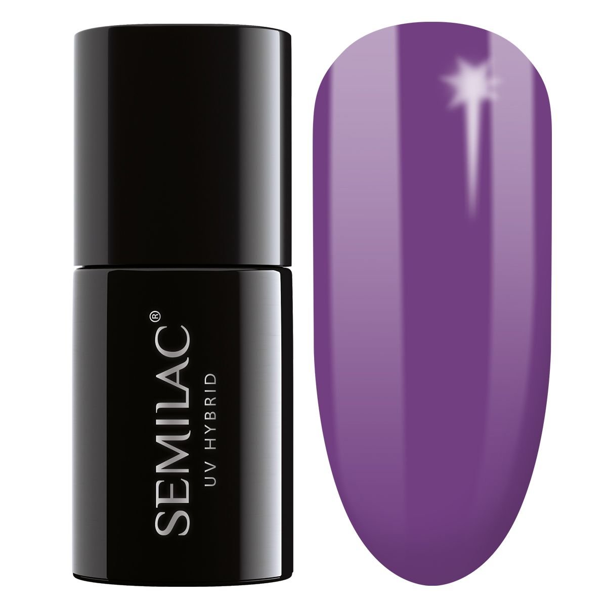 Semilac UV Hybrid lakier hybrydowy 129 Violet Bliss 7ml