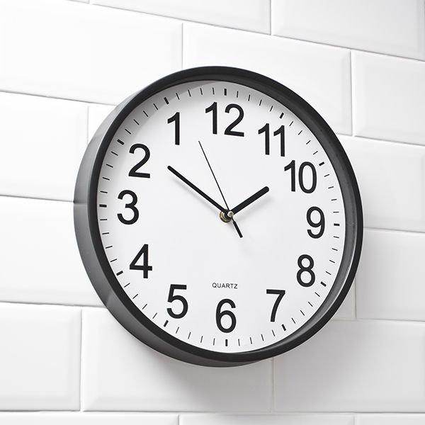 Gift World Gift World, Zegar ścienny cofający czas, czarno-biały