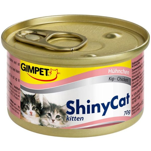 Gimpet ShinyCat Kitten kurczak 6x70g