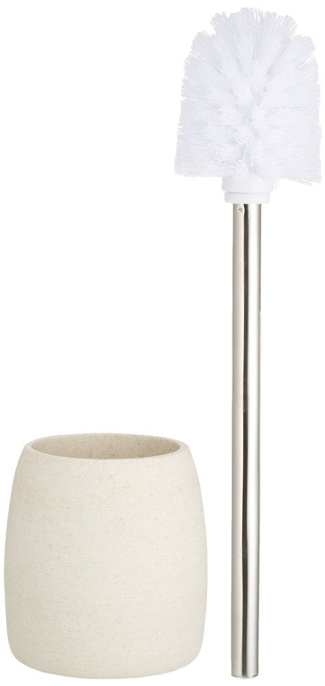 Wenko Pojemnik na szczotkę + szczotka WC Goa Beige, beżowy, 39x12 cm