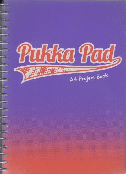 Pukka Pad Project Book Fusion A4 200 w kratkę niebieski 8411