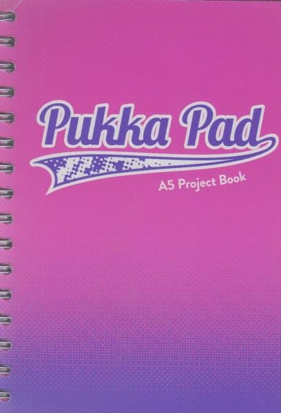 Pukka Pad Project Book Fusion A5 200 w kratkę różowy 8412