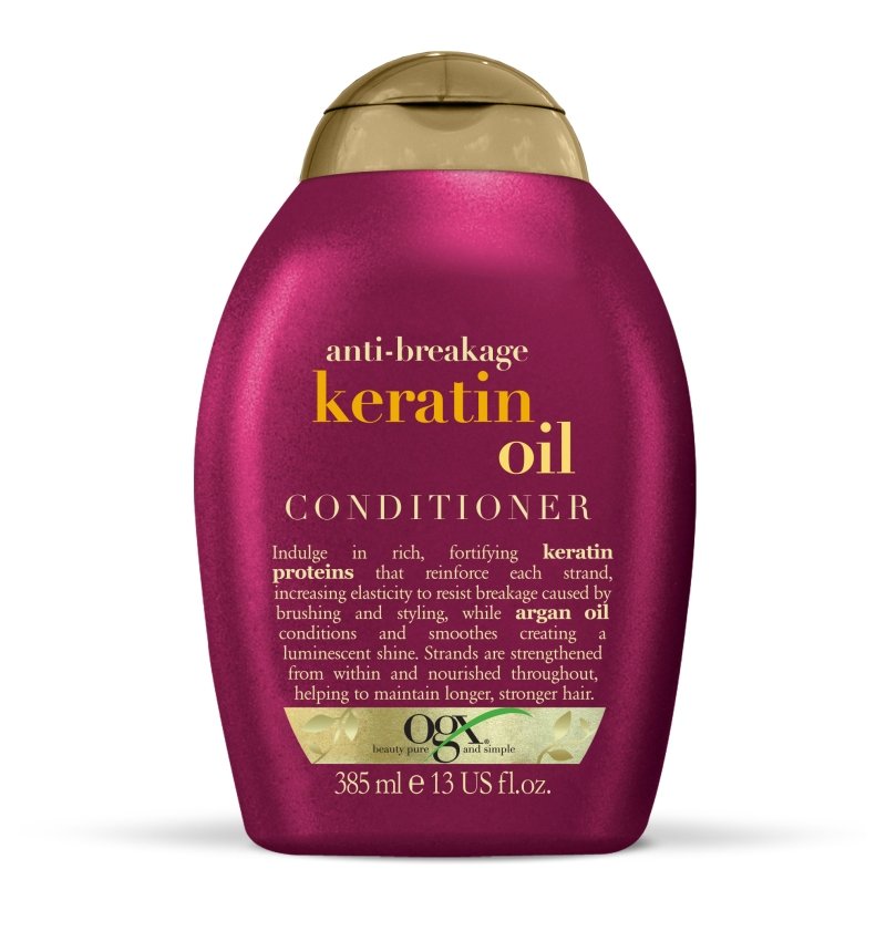 Organix Cosmetix Keratin Oil odżywka z olejkiem keratynowym zapobiegająca łamaniu włosów 385 ml