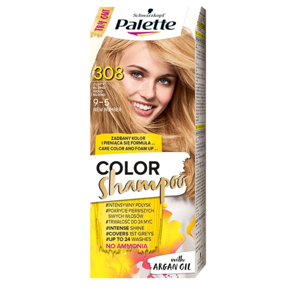 Schwarzkopf Palette Color Shampoo 308 Słoneczne Refleksy Złoty Blond