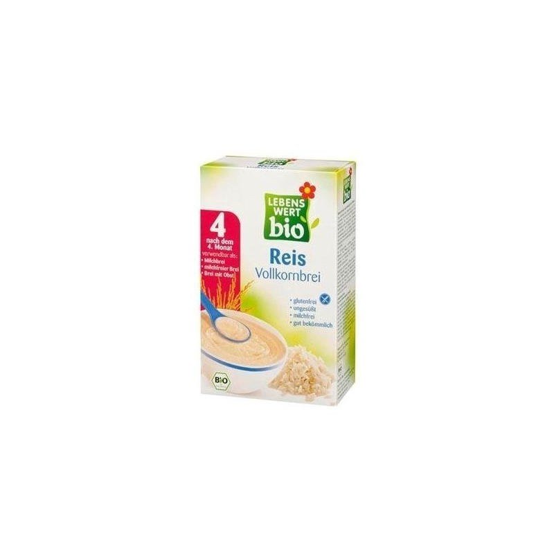 Lebenswert BIO - kaszka ryżowa pełnoziarnista - bez glutenu, jaj, mleka i konserwantów