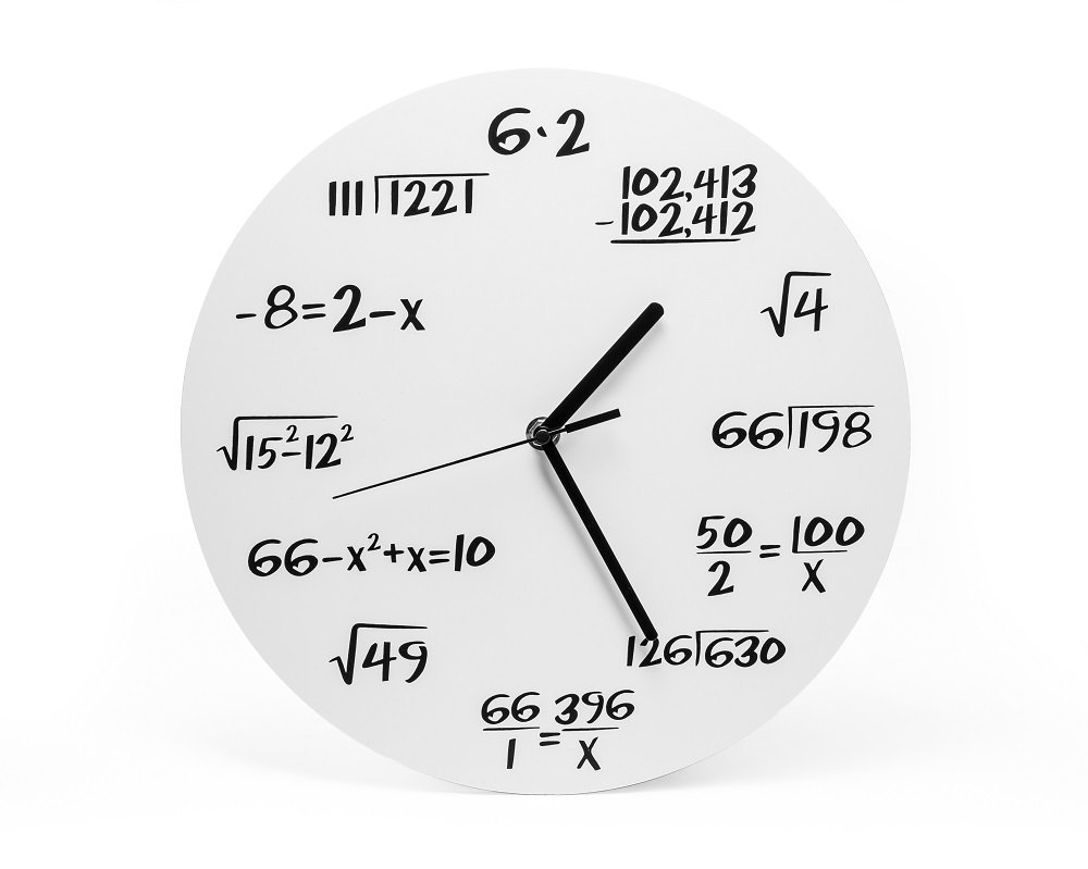 UPOMINKARNIA Zegar matematyka classic biały N261-0