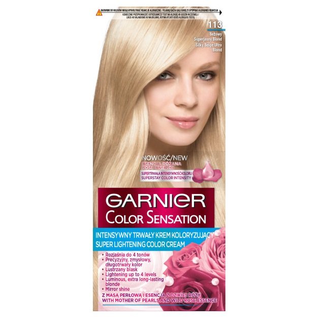 Garnier Color Sensation 113 Jedwabisty Bezowy Superjasny Blond