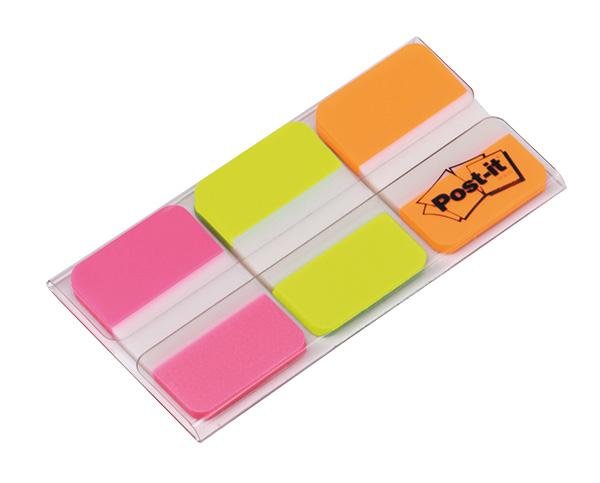 Post-it 686-PGOEU silne 38x25mm 3x22 kart mix kolorów