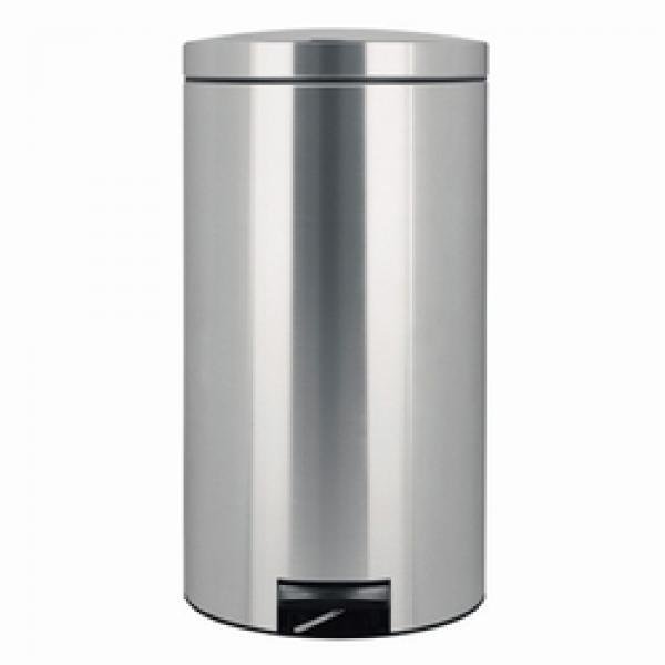 Brabantia Kosz na śmieci do segregowania pedałowy Twin Bin stal matowa FPP wieko