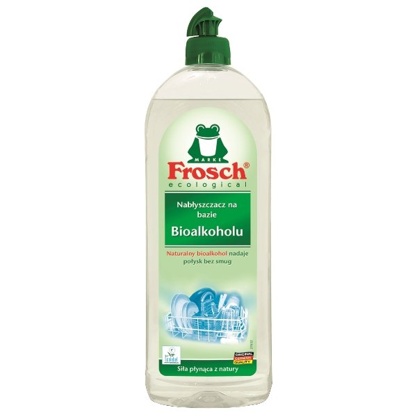 Werner Mertz Nabłyszczacz do zmywarek na bazie bioalkoholu FROSCH, 750 ml