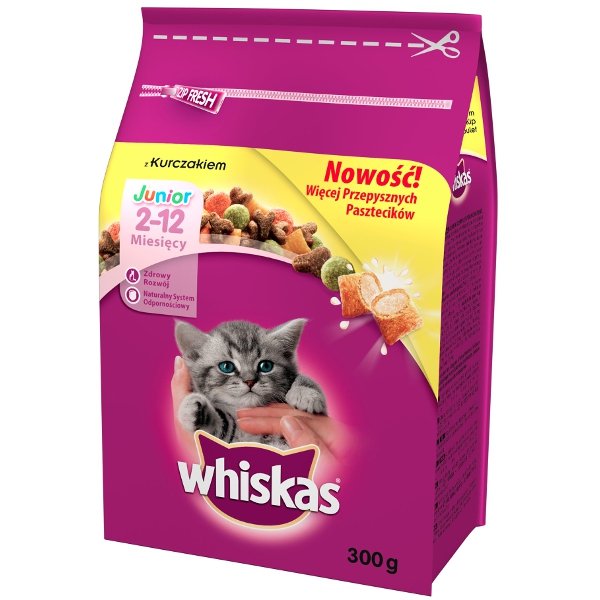 Whiskas Junior kurczak 300 g DARMOWA DOSTAWA OD 95 ZŁ!