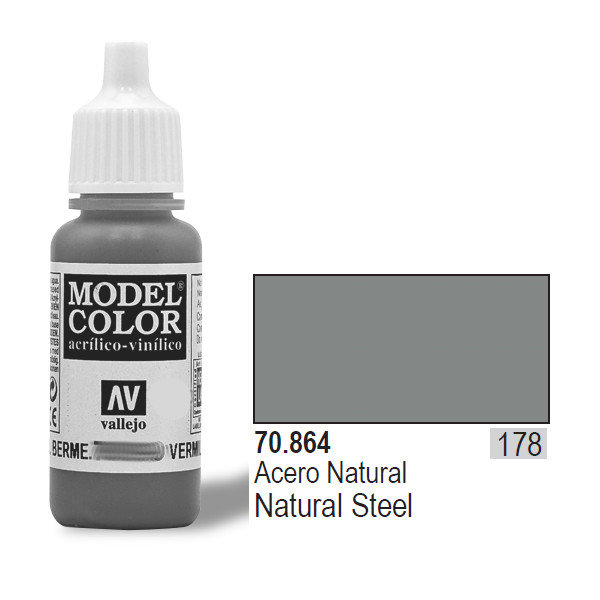 Vallejo Farba Nr178 Natu ral Steel 17mlMetallic
