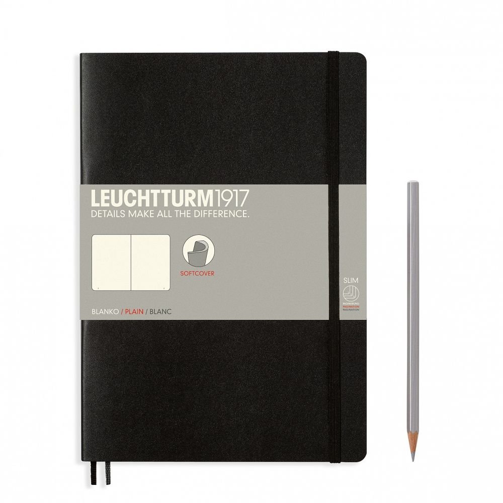 Leuchtturm 1917 notes Softcover, czarny 349295