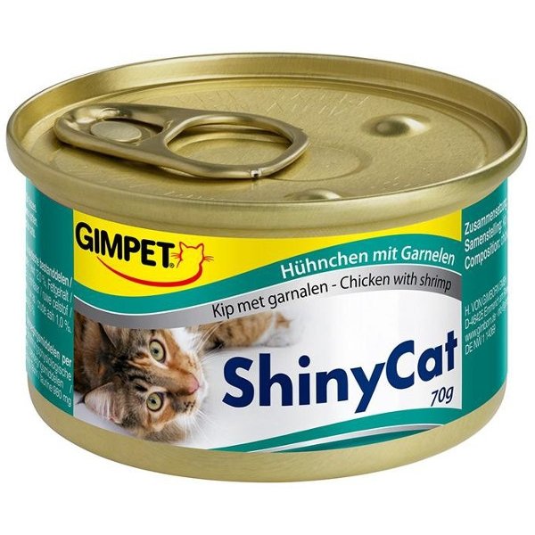 Gimpet ShinyCat kurczak i krewetki 24x70g