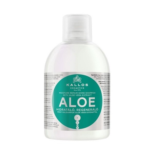 Kallos KJMN, szampon regenerująco-nawilżający na bazie aloesu, 1000 ml