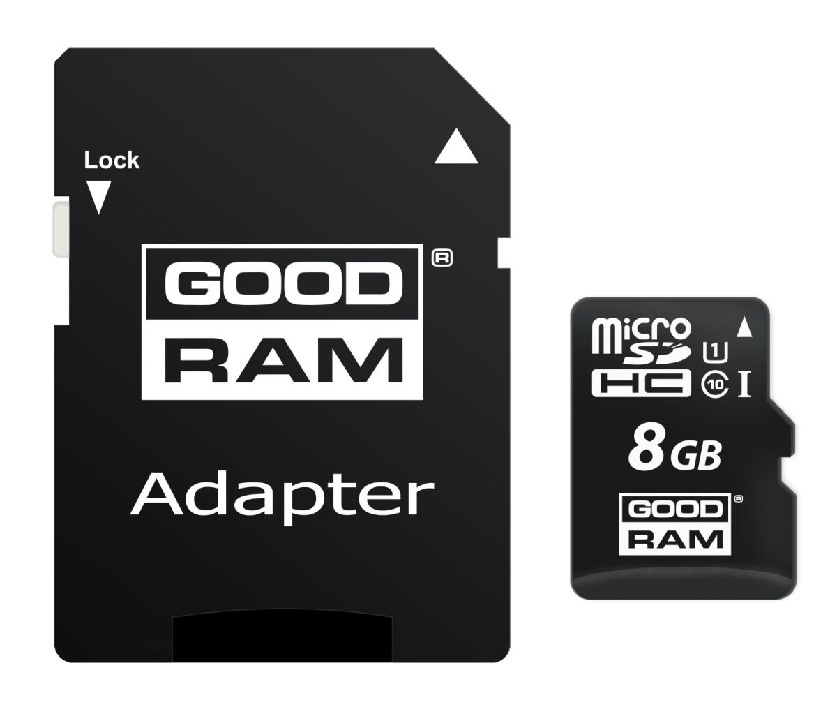 Goodram microSDHC Class 10 8GB + adapter (M1AA-0080R11)