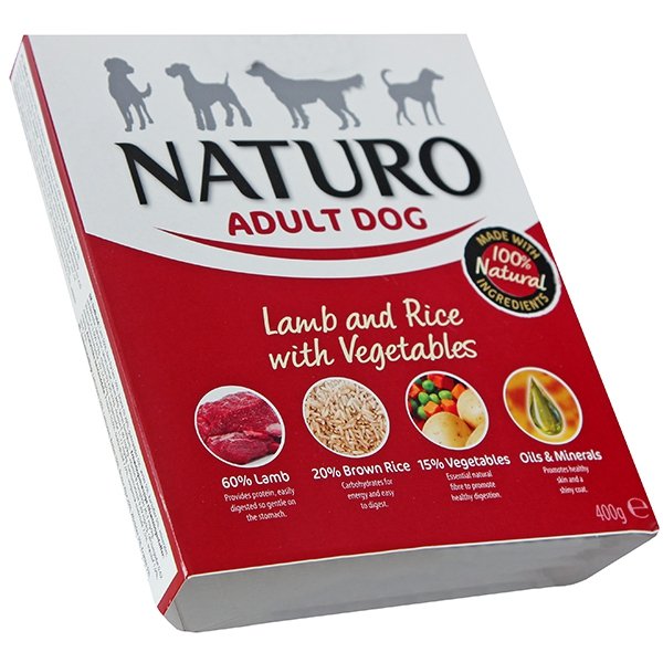 Naturo Adult Jagnięcina z ryżem i warzywami 400g NAP4005