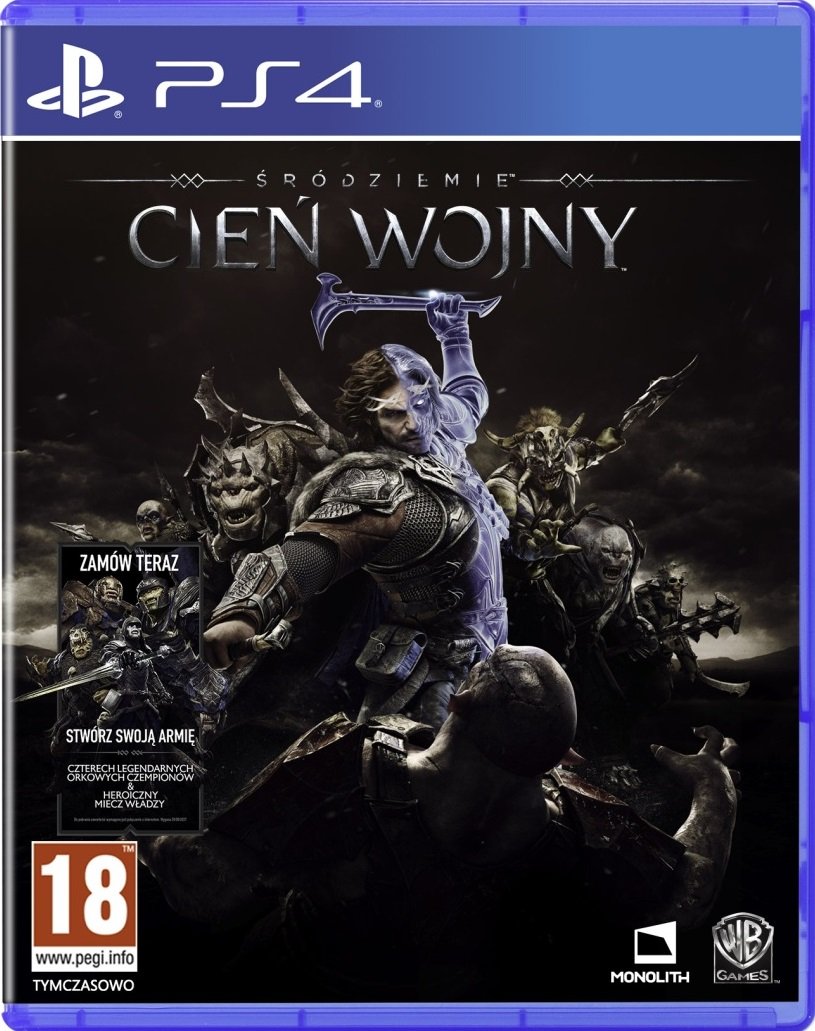 Śródziemie: Cień Wojny GRA PS4