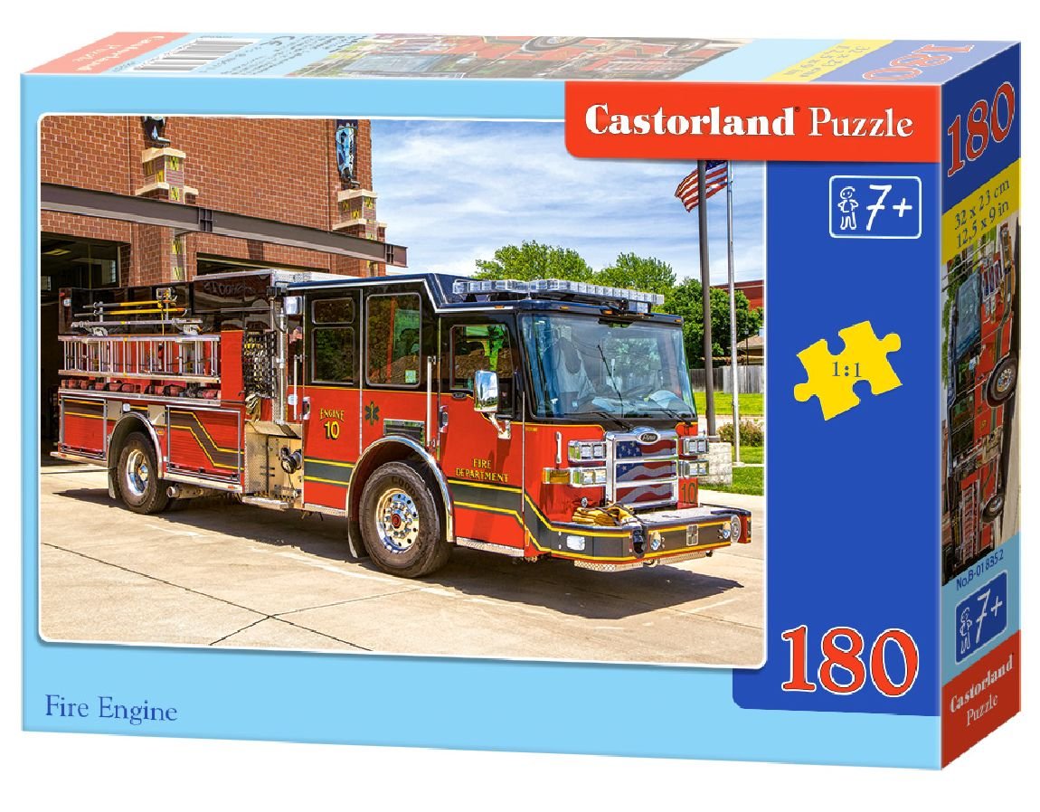 Castorland 180 Elementów Wóz strażacki