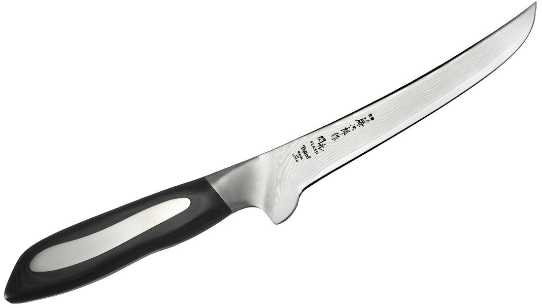 Tojiro Nóż do wykrawania, czarno-srebrna rączka Flash 15 cm