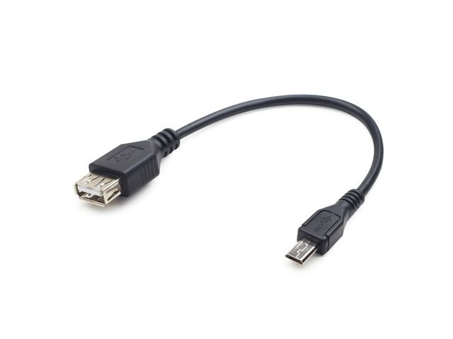 Gembird Kabel USB MICRO BM-> AF USB 2.0 OTG 0.15 m długi wtyk A-OTG-AFBM-03