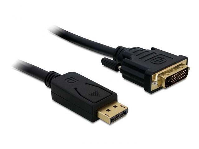 Delock kabel Displayport (M)->DVI-I(M) 24+1PIN1 m gold 82590