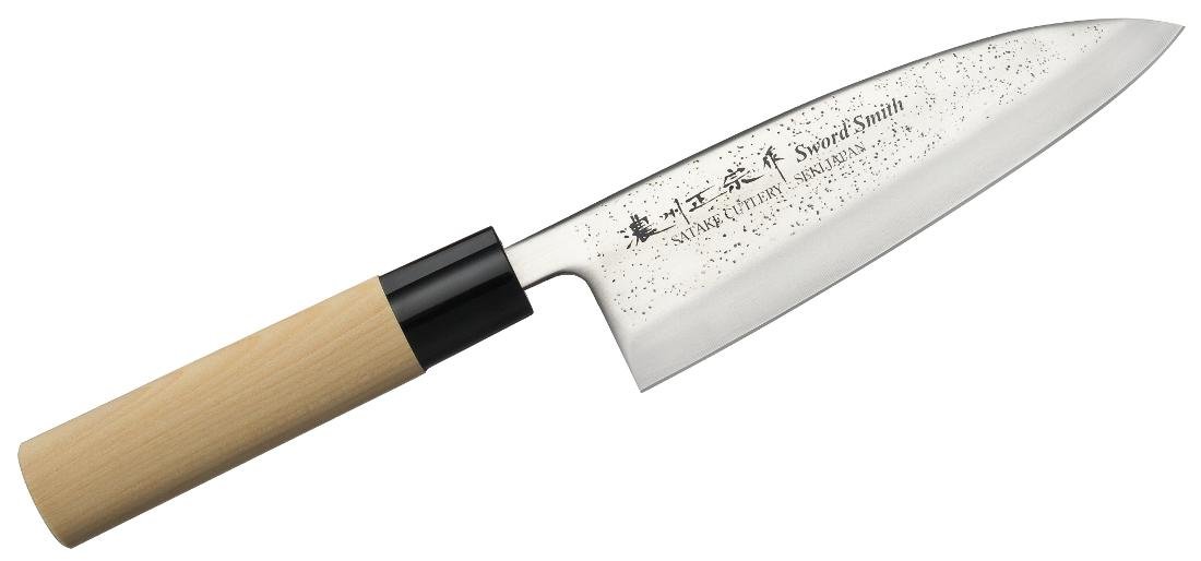Satake Nóż Deba 15,5cm Satake Nashiji Natural 801-430