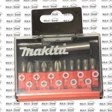MAKITA ZESTAW KOŃCÓWEK WKRĘTAKOWYCH + TULEJKA (12szt)$ (D-31083)