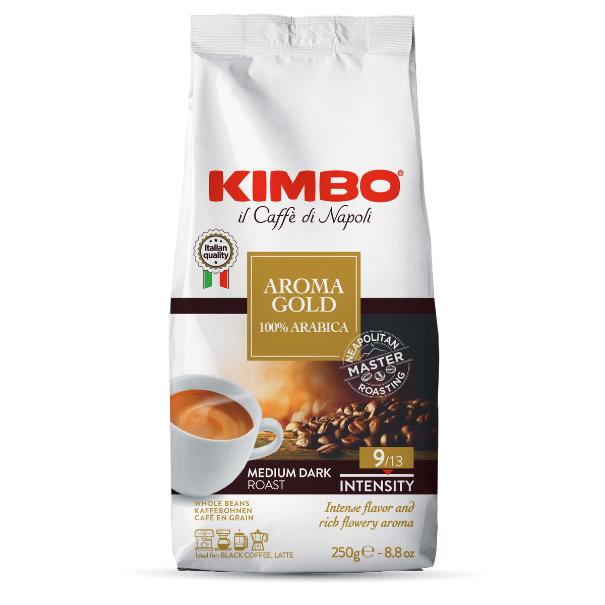 Kimbo Aroma Gold 250g mielona