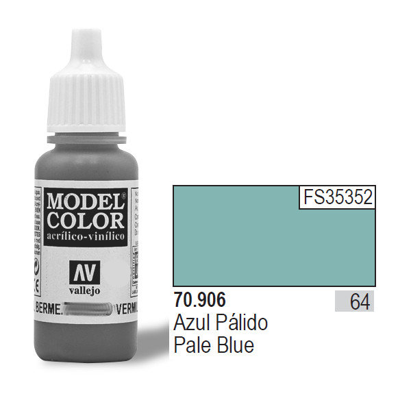 Vallejo Farba Nr64 Pale Blue Matt 17ml