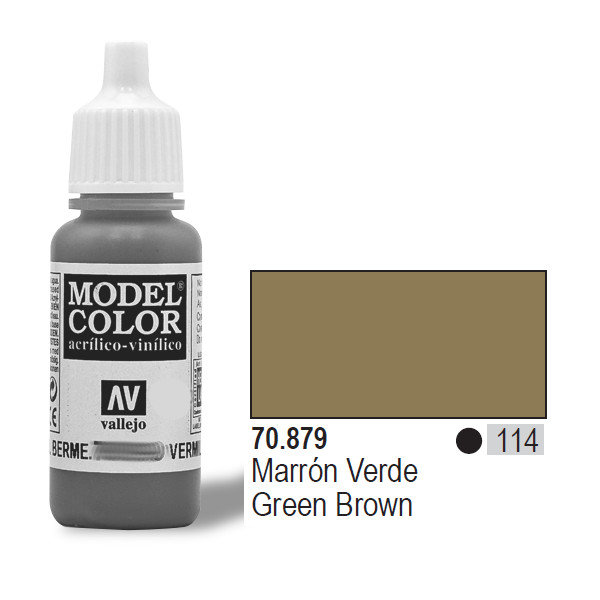 VALLEJO Farba Nr114 Zielony Brązowy 17ml