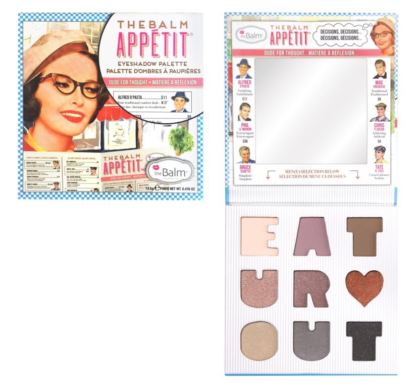 The Balm Appetit | Paleta 9 cieni do powiek z lusterkiem 13,5g