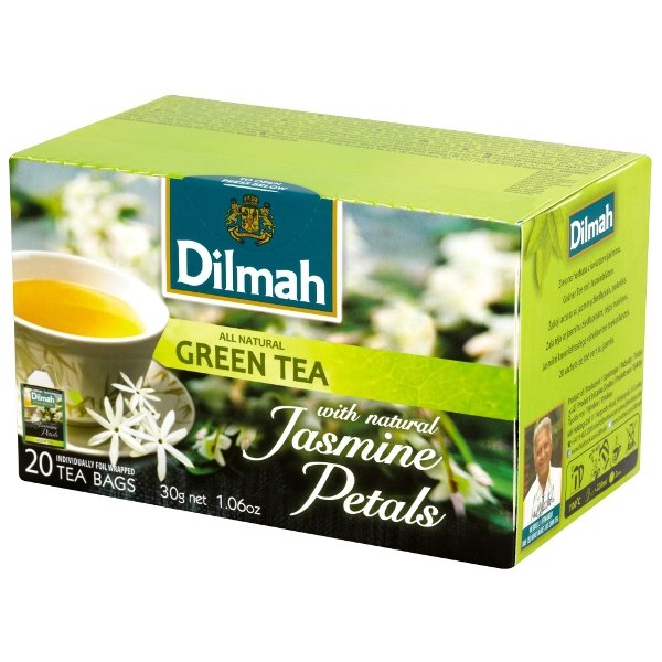 Zielona herbata z kwiatami jaśminu DILMAH, 20x1,5 g