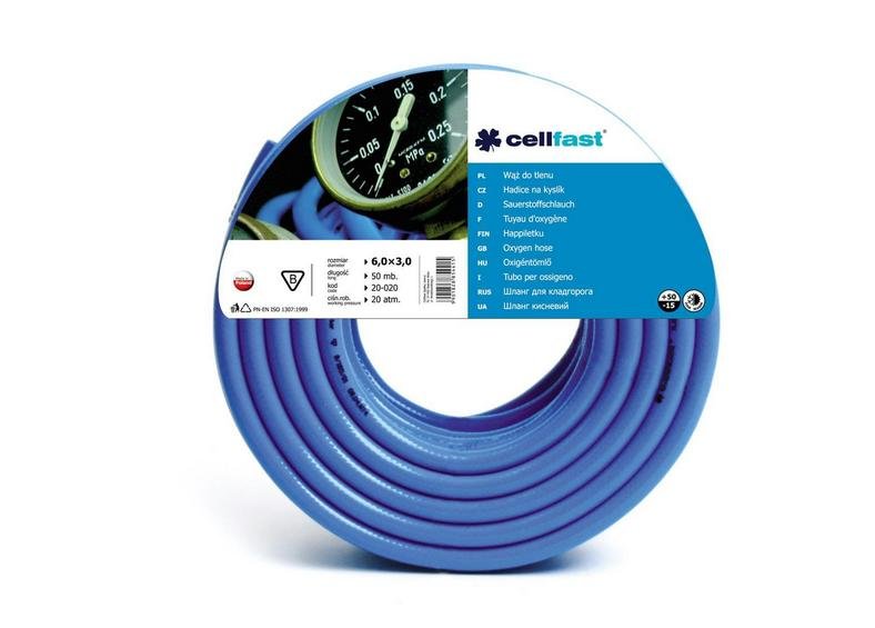 Cellfast Wąż do tlenu 6 x 3mm 80mb 20-684 20-684