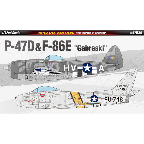 Academy P-47 & F-86E Gaberski MA-12530