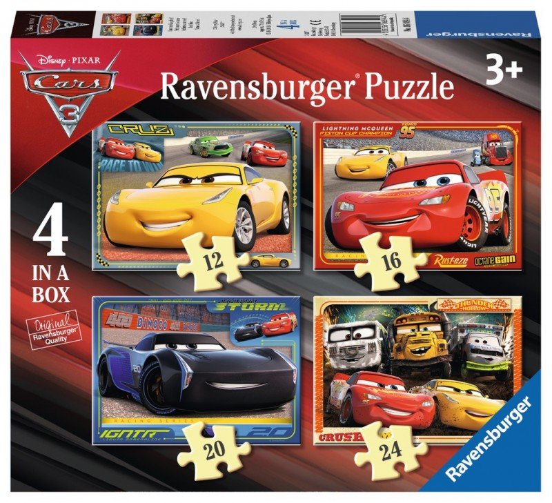 Ravensburger PUZZLE 4 W 1 CARS 3 DAJMY GAZU 68944 PR-68944