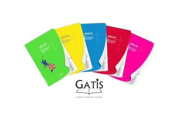 Gatis Zeszyt A5 Słownik angielski czasowniki nieregularne w kratkę 60 kartek mix